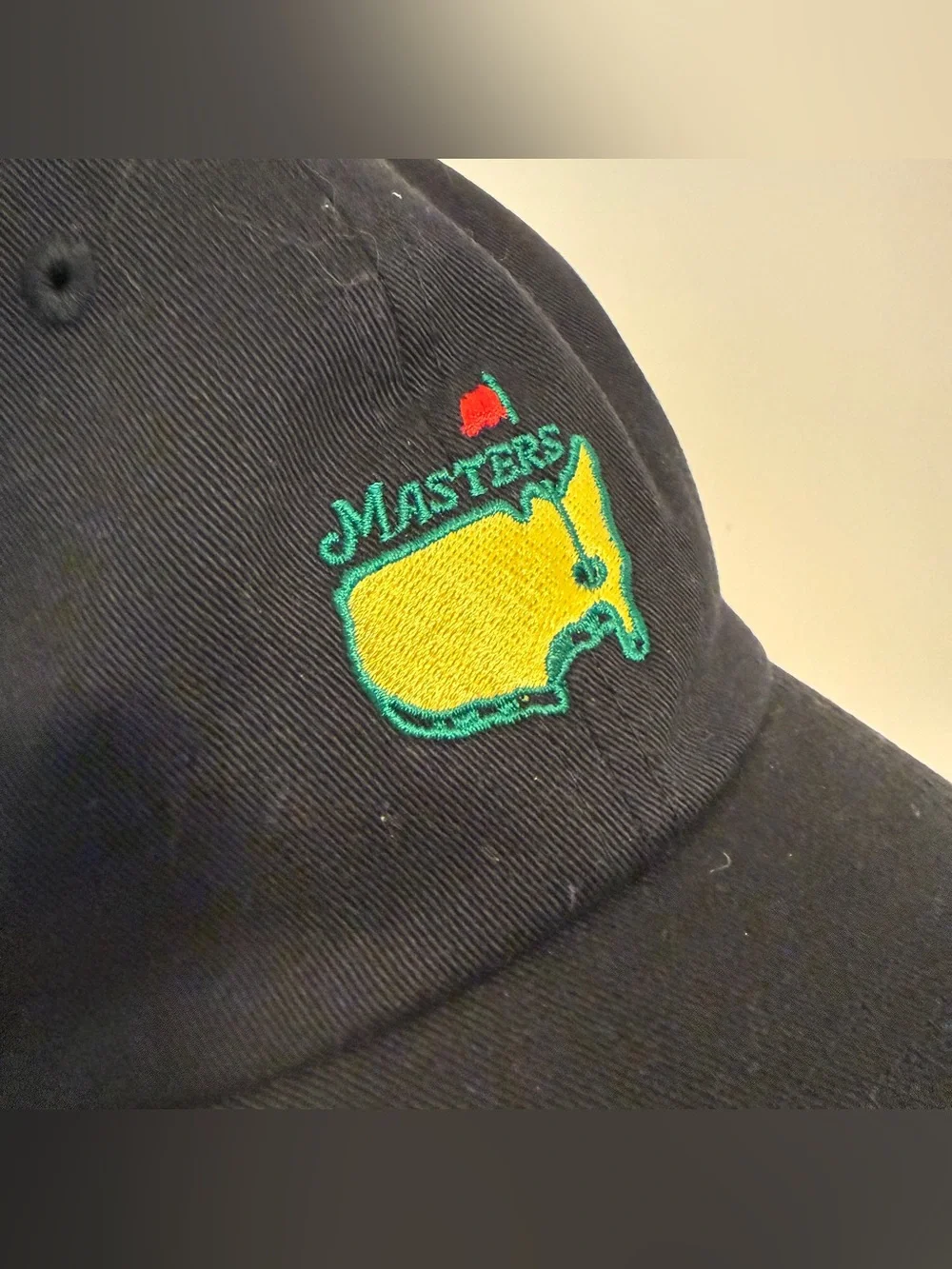 The Masters Golf Augusta American Needle Hat Strapback Cotton Black Embroidered